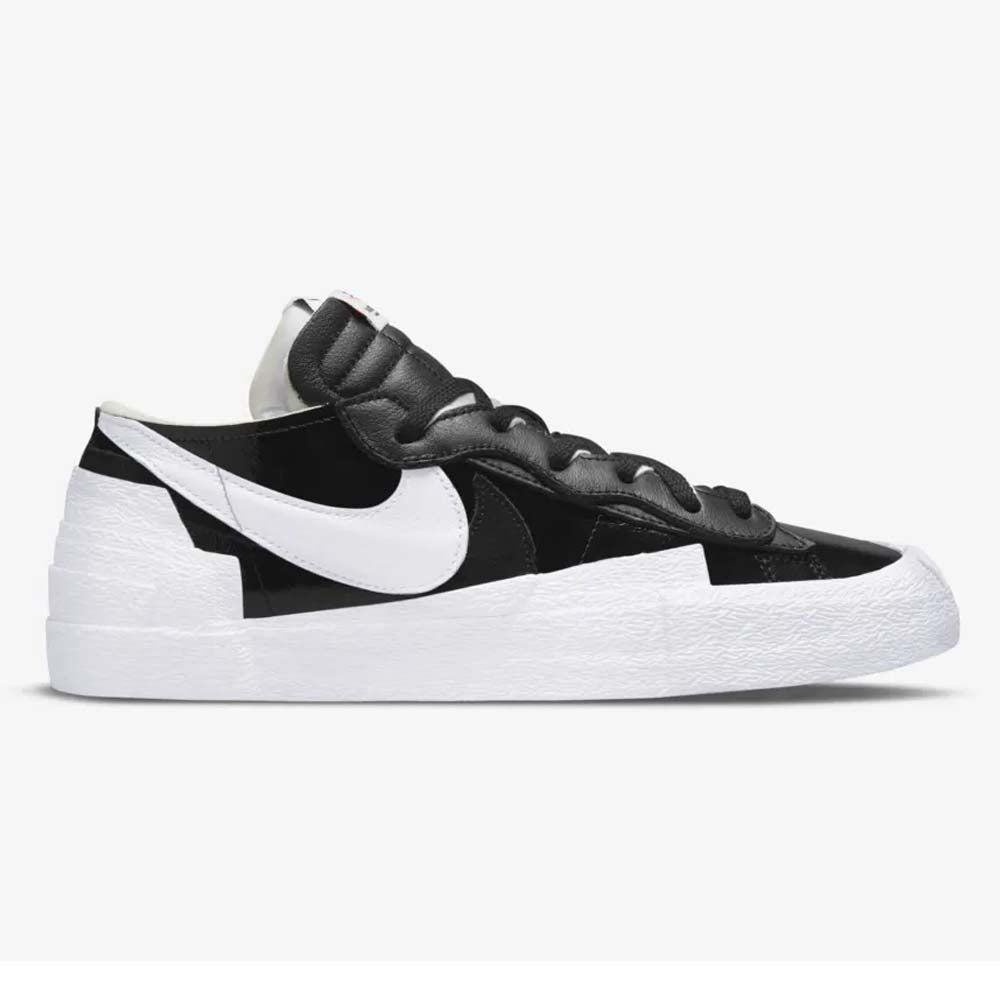 Nike Blazer Low Sacai En Charol Negro