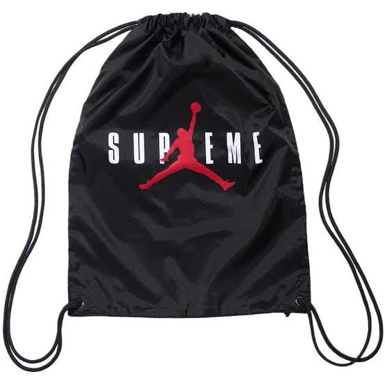 Supreme Jordan Drawstring Bag Black