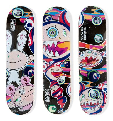 Takashi Murakami x Takashi Murakami Mr Dob Kai Kai Kiki (Set of 3) Skateboard Deck