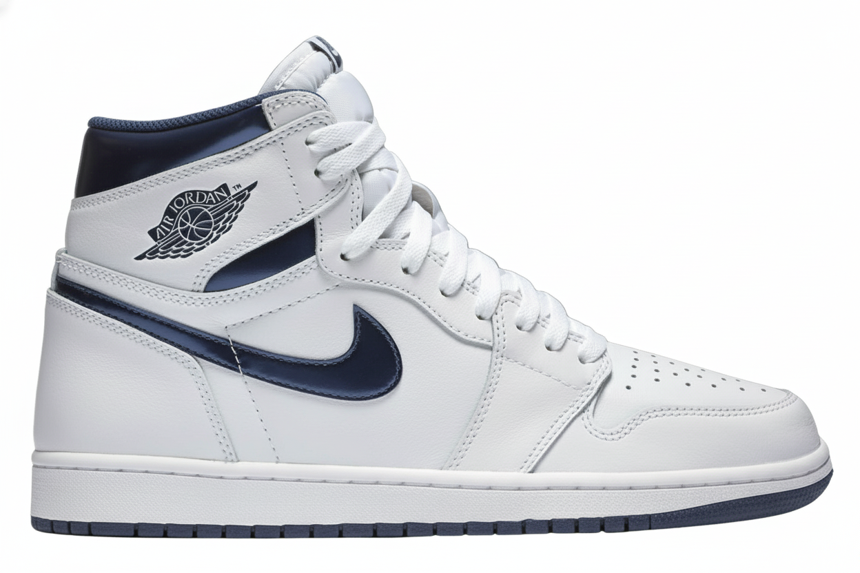 Air Jordan 1 High Metallic Navy