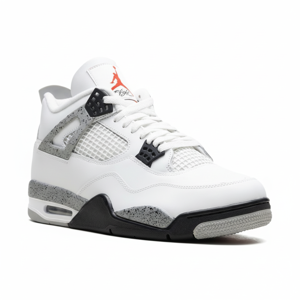 Air Jordan 4 White Cement