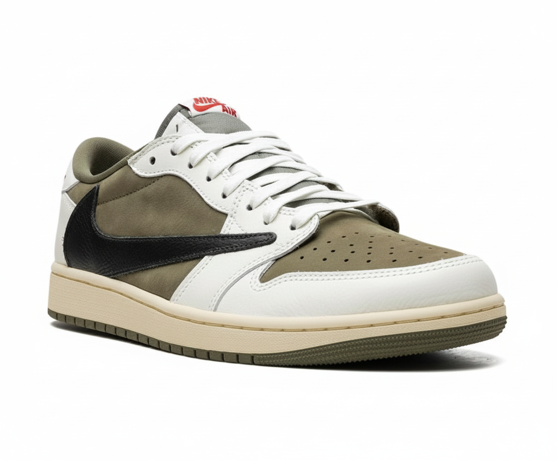 Air Jordan 1 Low X Travis Scott Médium Olive