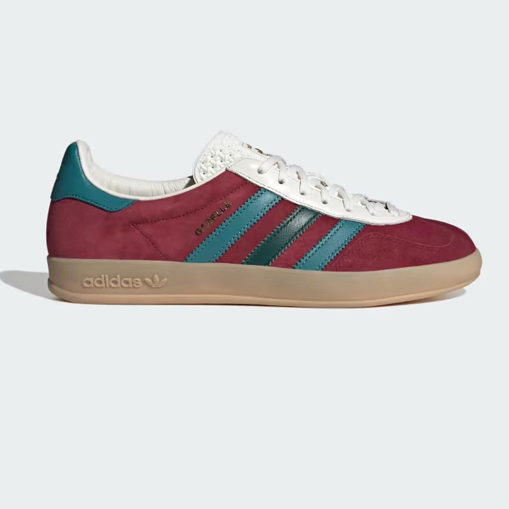 Adidas Gazelle Indoor In Burgundy And Arctic Tones