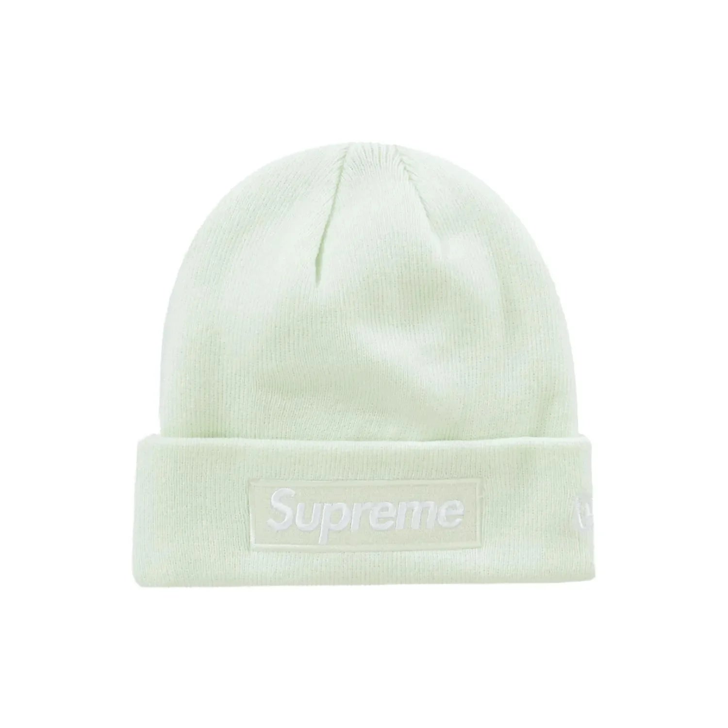 Supreme New Era Box Logo Beanie (FW23) Light Green